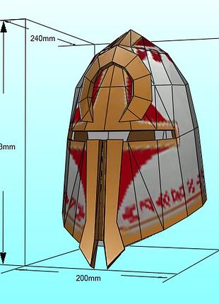Шлем рунический runed helmet dota 2 конструктор из картона papercraft паперкрафт игровой персонаж