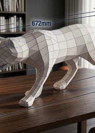 Cat kitten kitty 3d фигура арт. 250.8.111 кошка кот котёнок котик котики конструктор из картона паперкрафт