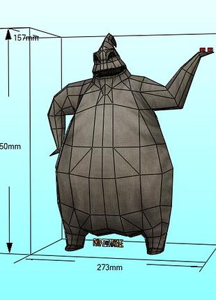 Paperkhan oogie boogie character hero 3d фигура арт. 350.10 уги буги персонаж герой паперкрафт disney дисней