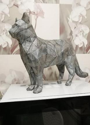 Cat kitten kitty 3d фигура арт. 300.8.64 кошка кот котёнок котик котики конструктор из картона паперкрафт