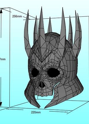 Шлем эредина eredin helmet конструктор из картона papercraft паперкрафт игровой персонаж