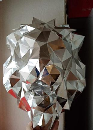 Paperkhan набор для создания 3d фигур лев кот кошка паперкрафт papercraft подарок сувернир игрушка конструктор