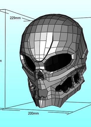 Шолом zerox helmet конструктор з картону паперкрафт papercraft ігровий персонаж пазл 3д фігура