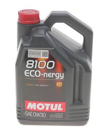 Масло моторное motul 8100 eco-nergy 0w30 5l, 102794