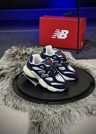 Кросівки new balance 9060, темно сині (36-39)