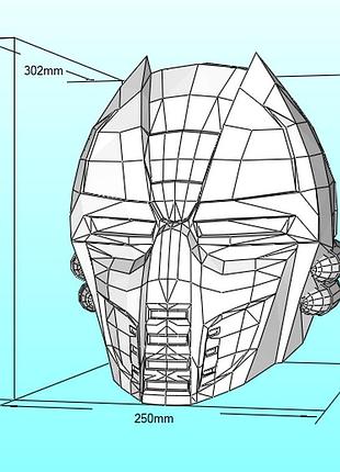 Шлем сайракса cyrax helmet mortal combat конструктор из картона papercraft паперкрафт игровой персонаж