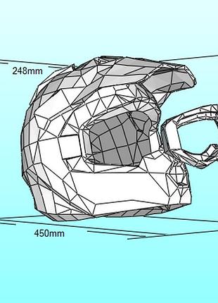 Велошлем мотошлем bicycle motorcycle helmet конструктор из картона papercraft паперкрафт игровой персонаж