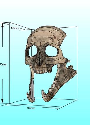 Шлем children of the forest helmet дети леса конструктор из картона papercraft паперкрафт игровой персонаж