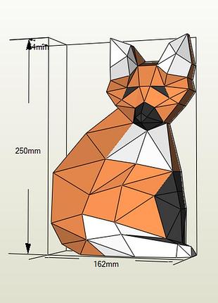 Paperkhan конструктор из картона 3d фигура лиса лисичка паперкрафт papercraft подарочный набор суверни игрушка