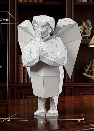 Paperkhan набор для творчества 3d фигура ангел статуя скульптура паперкрафт набор для творчества игрушка орига