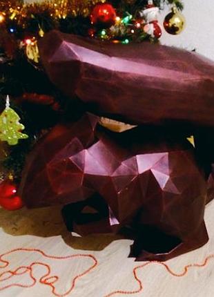 Paperkhan конструктор з картону 3d фігура білка миша криса паперкрафт papercraft подарунковий набір для творчості іграшка сувенір