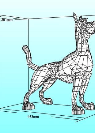Paperkhan scooby doo dog character hero 3d фигура арт. 450.12.158 скуби ду собака персонаж герой паперкрафт