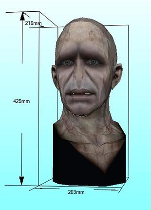 Paperkhan voldemort character hero 3d фігура арт. 425.13.88 волдеморт персонаж герой конструктор паперкрафт disney дисней