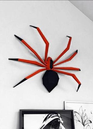 Paperkhan конструктор из картона 3d паук тарантул паперкрафт papercraft набор для творчества игрушка