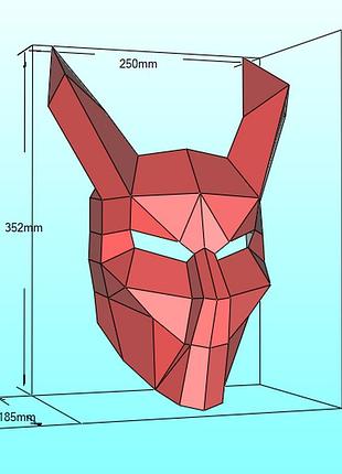 Шлем helmet diablo маска mask конструктор из картона papercraft паперкрафт игровой персонаж
