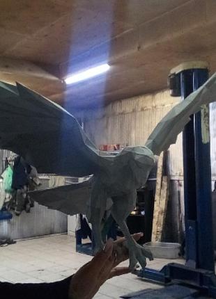 Paperkhan конструктор из картона 3d птица орёл сокол паперкрафт papercraft набор для творчества игрушка суверн