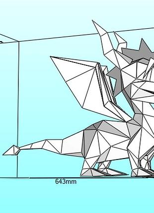 Paperkhan spyro dragon character hero 3d фигура арт. 500.14.71 спайро дракон персонаж герой паперкрафт дисней