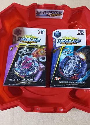 Ігровий набір бейбрів beyblade саламара й леопард + арена 35 см