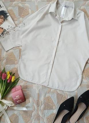 Блуза сорочка жіноча з акцентним рукавами, max mara, 100% бавовна