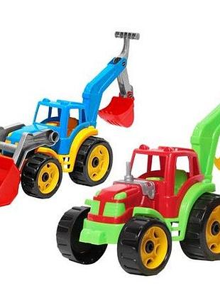 Игрушка "трактор с двумя ковшами" 3671 4