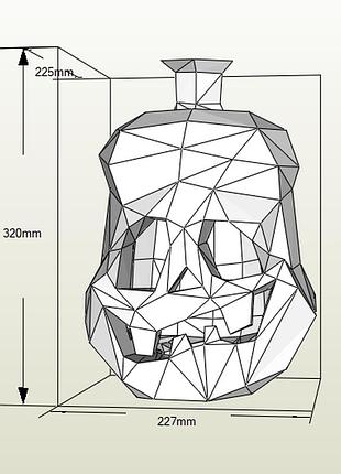 Paperkhan конструктор из картона 3d тыква хэллоуин растение паперкрафт набор для творчества игрушка оригами