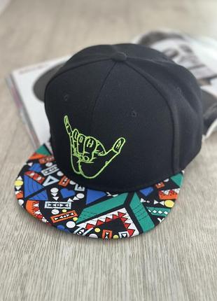 Кепка снепбек (snapback) aloha hang loose чорний 56-61р (9079)
