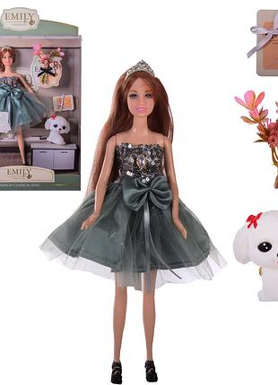 Кукла "emily" qj110a (48шт|2) с аксессуарами, в кор.– 28.5*6.5*36 см, р-р игрушки – 29 см