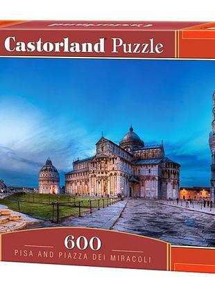 Пазлы castorland пазлы "пиза и пьяцца дей мираколи, италия", 600 элементов