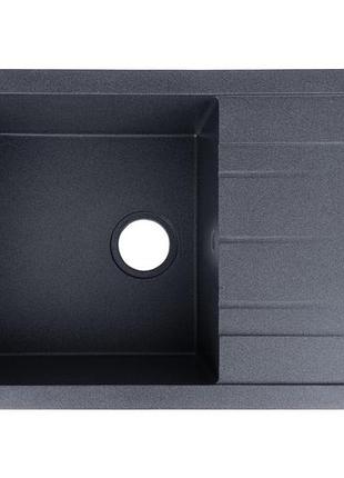 Кухонная мойка diamante (black matt quartz) 765x485x200