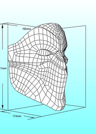 Шлем helmet персонаж bara бара герой маска mask конструктор из картона papercraft паперкрафт набор для творчества