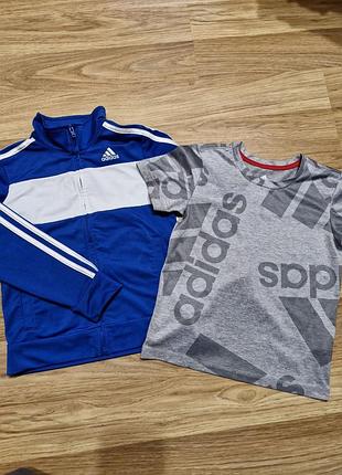 Дитяча спортивна кофта футболка adidas. детская спортивная кофта футболка adidas