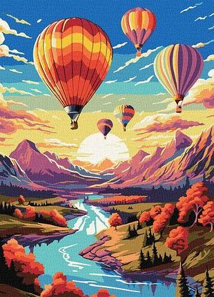 Картина по номерам - полет на воздушном шаре ©art_selena_ua