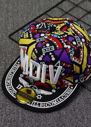 Кепка снепбек (snapback) mdiv жовтий 56-61р (2237)