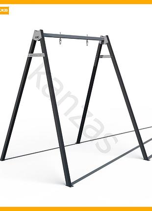Каркас для детских качелей wcg 1 play frame одноместный стойка для подвесных качелей черный металл для сада и