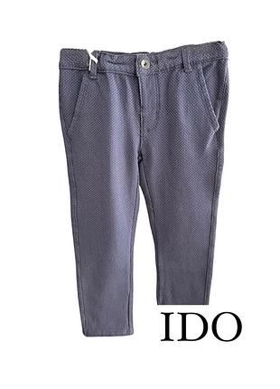 Нові з бірками штани для хлопчика ido (673, трикотаж, сині в цяточку) на 36 mic