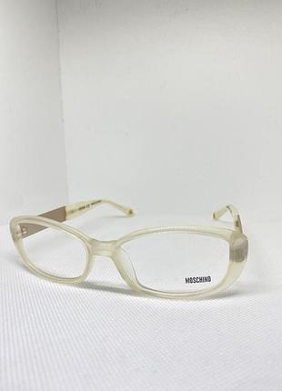 Окуляри оправа moschino milky clear y2k luxury gold italy fancy альт гранж прозорі оригінал siren office