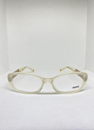 Окуляри оправа moschino milky clear y2k luxury gold italy fancy альт гранж прозорі оригінал siren office