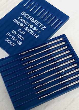 Иглы schmetz b-27 №80 для промышленных оверлоков