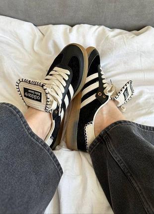 Жіночі/підліток кеди adidas samba, wales bonner, шкіра, 36-41