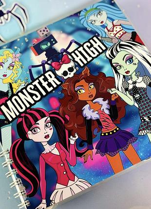 Книжка іграшка на липучках монстер хай monster high
