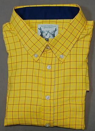 Комір 54 см peter christian легка картата сорочка  size 4xl 
100% cotton 
гудзики брендовані