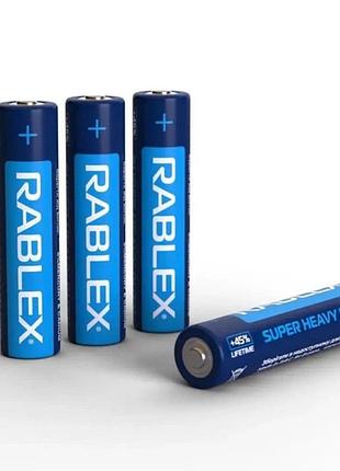 Батарейки універсальні rablex lr3 aaa мініпальчикові набір з 4шт
