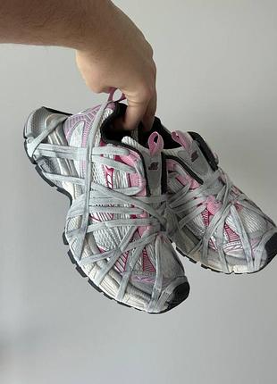 Жіночі кросівки 3xl extreme grey pink на платформі