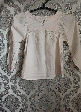Нежная хлопковая блуза h&amp;m (l.o.g.g.)