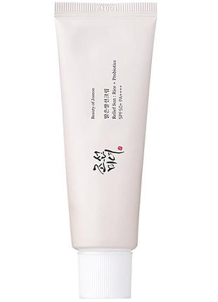 Сонцезахисний крем із пробіотиками beauty of joseon relief sun rice probiotics spf50+