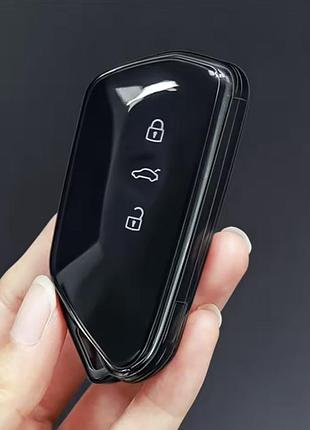 Силиконовый чехол на ключи для volksvagen id.3, id.4, golf 8, octavia a8, seat leon