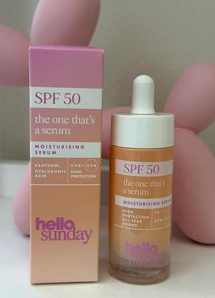 Сонцезахисна сироватка для обличчя  hello sunday the one that's a serum spf50