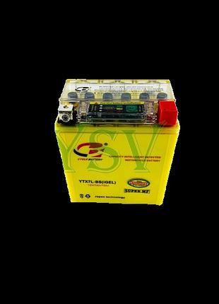 Аккумулятор 12v 7ah гелевый высокий с индикатором заряда 115×70×130 мм