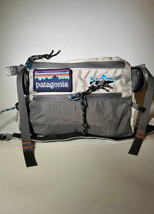 Мессенджер барсетка patagonia сумка через плечо патагония светло серая