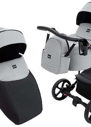Коляска 2 в 1 bair onyx eco oe-14 світло-сірий